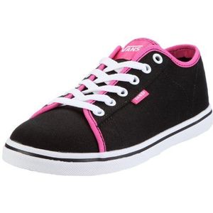 Vans Ferris Lo Pro (Glitter Plaid) Zwart/Roze, Sneakers voor meisjes, Glitter Plaid Zwart Roze, 33 EU