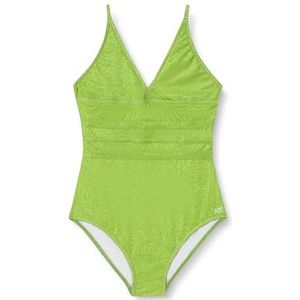 Haute pression Eendelig badpak voor meisjes, Lime groen, 8 Jaren