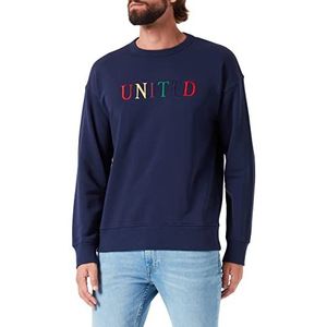 United Colors of Benetton Tricot G/C M/L 3SKSU1032 sweatshirt met capuchon, blauw 903, S voor heren