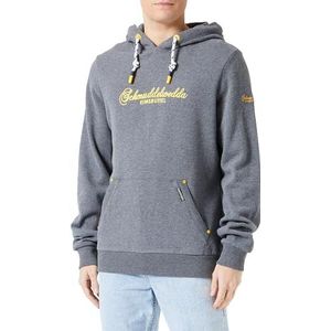 Fumo Heren Hoodie 36613822-FU01, Grijs Melange, L, grijs melange, L