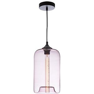 Hanglamp SOHO, Glas Glossy, 40 W, roze, ø 28 x H 18 cm