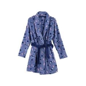 Stitch Badjas voor kinderen, blauw, maat 6 jaar, van 100% polyester, koraalfleece, inclusief riem om te binden, origineel product, ontworpen in Spanje, blauw, Blauw, 6 Jaar