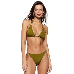 Trendyol Dames gebreide bikinitop, groen,38, Groen, 42