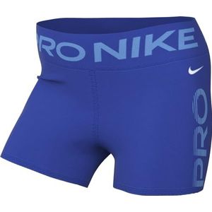 Nike Dames Shorts W Np Df Mr 3In Short Grx, Hyper Royal/University Blue/White, FN3141-405, 2XL