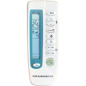 Afstandsbediening voor Samsung-airconditioners uit de serie ARH en ARC, airconditioners, warmtepompen en inverters.