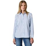 Blouse - Hemdkraag - Lange Mouwen - Gemetalliseerde Vezels