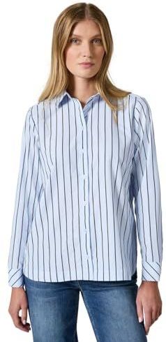 Blouse - Hemdkraag - Lange Mouwen - Gemetalliseerde Vezels