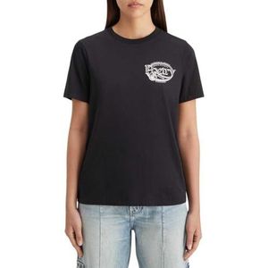 Scotch & Soda Regular fit T-shirt voor dames, met kleine borst, Evening Black 6647, L