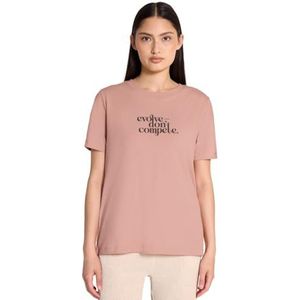 Street One - Studio - Dames Basic Shirt - Roze - Korte Mouwen