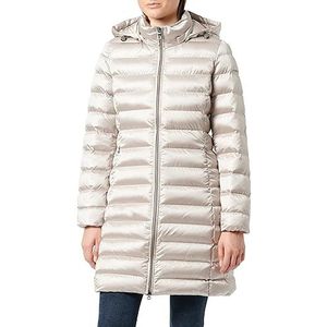 Geox W Zosma Jas voor dames, Zilvergrijs, 40
