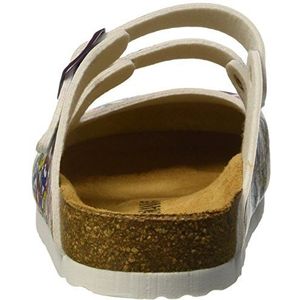 Dr. Brinkmann dames 600367 slippers, Meerkleurig bont, 43 EU