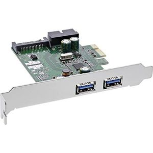 InLine 76666E interfacekaart, 4x USB 3.0, (2+2) PCIe, incl. low-profile slotplaat