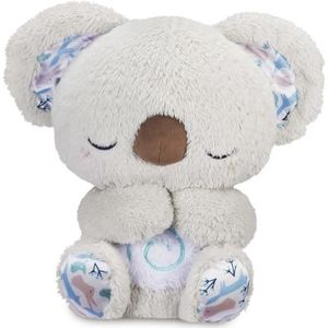 Auby EU461553 - pluche dier Soothe n' Cuddle Koala, ca. 33 cm, knuffeldier met slaapmuziek, lichtfunctie en levensechte bewegingen