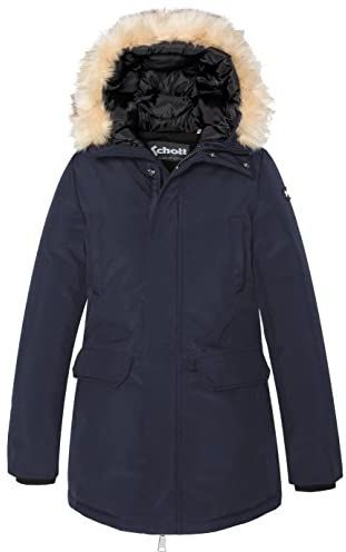 SCHOTT - Parka Nelly W - Winterjas - Blauw - 100% Polyester