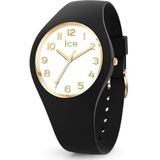 Ice-Watch - ICE glam Black white - Dameshorloge in zwart met siliconen band - 022585 (Klein +)