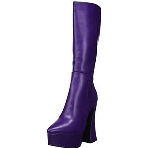 LAMODA - Sketchy Platform Calf Boots, EU 36, Paars PU, 36 EU