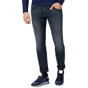 Timezone Heren Slim Scotttz Jeans, Gebruikt Blauw Zwart Wassen, 31W x 32L
