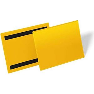Durable 174304 Magnetische documenthoes A5 liggend, verpakking 50 stuks, geel