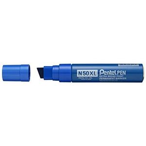 Pentel N50XL-C Beitel Tip Permanente Marker - Blauw (Pack van 6)