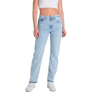 Replay Dames Straight Fit Jeans Maijke, 011 Super Light Blue, 28W x 30L