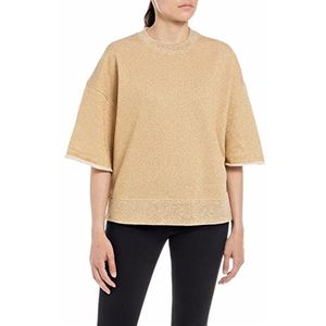 Replay Sweatshirt voor dames, 300 Gold Lurex, XS