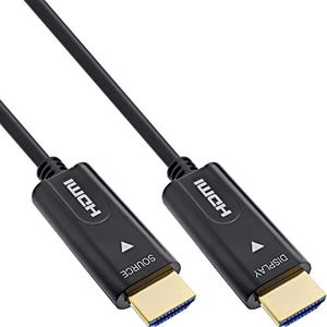 InLine® HDMI AOC-kabel, High Speed HDMI met Ethernet, 4K/60Hz, stekker/stekker, 40m