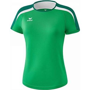 Erima Liga 2 0 T-Shirt Dames - Smaragd Evergreen Wit