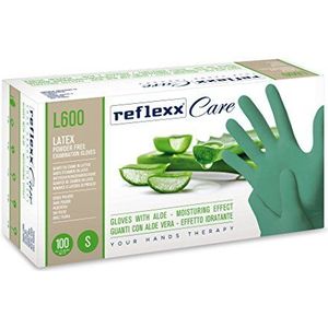 Reflexx Care L600/XL – Latex Gloves with Aloe Vera g. 6.2 (M), size XL
