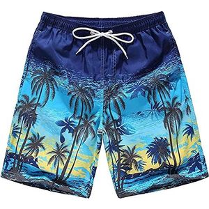 Little Hand Strandzwemshort voor jongens board, Blauw 3, 7-8 Jaren