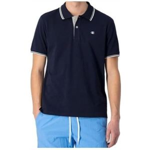 Champion Legacy Polo Gallery Light Cotton Piqué C-logo, marineblauw, XXL voor heren