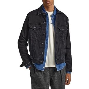 Pepe Jeans Heren Pinner Jacket, Zwart (Denim-XF8), XS