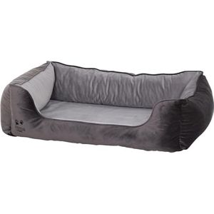Siena Home Lupus hondenmand grijs XL dessin uni grijs/lichtgrijs, 100% polyester