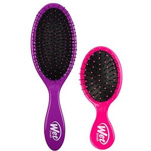 Wet Brush Originele Detangler en Squirt haarborstel combo, paars en roze