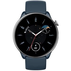 Amazfit GTR Mini-smartwatch voor dames, 14 dagen batterijduur, SpO2, slaapbewaking, 120 + sportmodi, smartwatch sport GPS, Blauw, GTR Mini