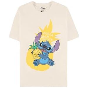 Lilo & Stitch - Pineapple Stitch - T-shirt met Korte Mouwen - Grijs
