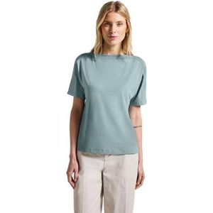 Street One - Dames Shirt - Blauw - Gestructureerde Kraag