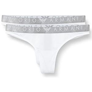 Emporio Armani Bikini-ondergoed (2 stuks) voor dames, Wit, L