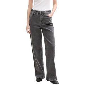 TOM TAILOR Denim Dames Wide Leg Jeans, 10210 - Grey Denim, S