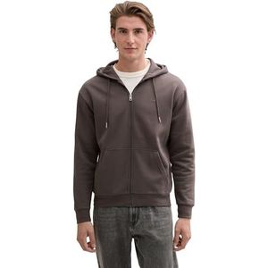 TOM TAILOR Denim Sweatjack voor heren, 11587 - Pavement Grey, XL