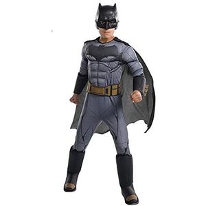 Rubie's Justice League Deluxe Batman-kostuum voor jongens, medium, zwart en grijs