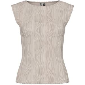 PIECES Dames Pctinnika Sl Top JRS Bc, Zilvergrijs, S