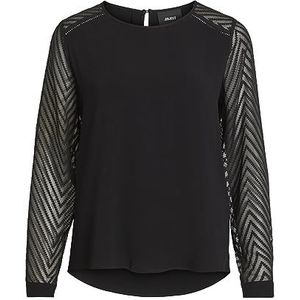 Object NOS Dames Objzoe L/S Top Noos blouse, zwart, 36