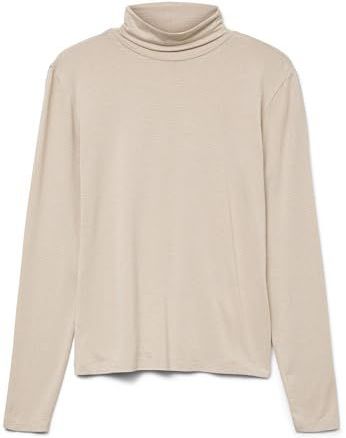 Vmlava - T-shirt - Hoge Hals - Lange Mouwen - Loose Fit