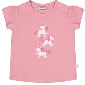 SALT AND PEPPER BY KIDS PARK Baby meisjes T-shirt met eenhoornprint van S.Jersey, T-shirt-set voor jongens en baby's, lichtroze, 86 meisjes, Lichtroze, 86 cm