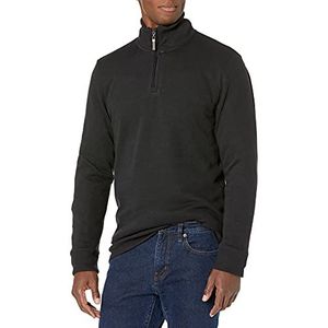 Amazon Essentials Quarter-Zip French Rib Sweater Zwart, XS