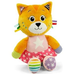 Clementoni - Baby for You Cat Katy The Kitty-Peluche, spel voor de eerste kindertijd, speelgoed voor eerste activiteiten, babypop, machinewasbaar, 0-36 maanden, meerkleurig, 17908