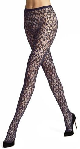 FALKE - Fluid Fusion W Ti - Panty - Rood Wineberry - Geometrisch Patroon