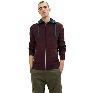 TOM TAILOR Uomini Gebreide jas 1034638, 30988 - Deep Green Mouline, L