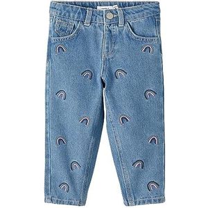 NAME IT Girl's NMFBELLA MOM Jeans 1250-TE NOOS Jeansbroek, Medium Blue Denim, 110, blauw (medium blue denim), 110 cm