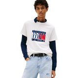 Tommy Jeans - Shirt - Donkerblauw - Rood - Wit - T-shirts